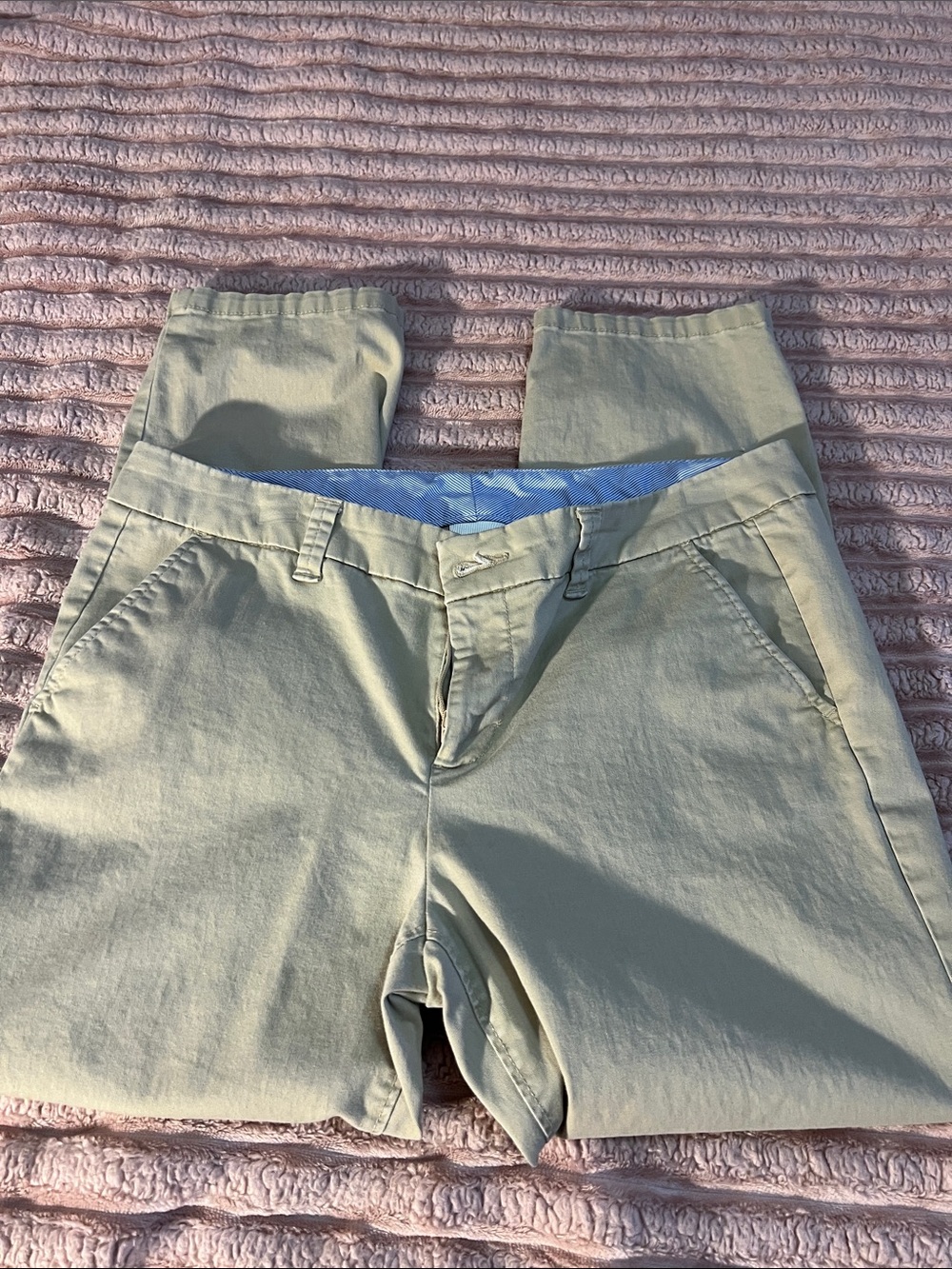 Classic Women’s Chino Pants in Khaki Comfortable Everyday Wear Size 10